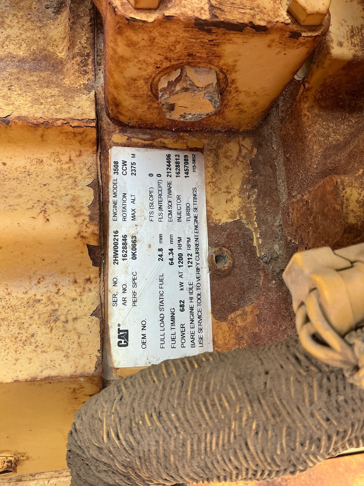 Caterpillar 3508-B, Stock #50644, field photo 5 (e8944046df0e)