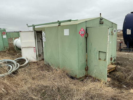 Welded Steel Generator shed, Stock #4886-126 .1 .2 .3, field photo 1 (f01a61140372)