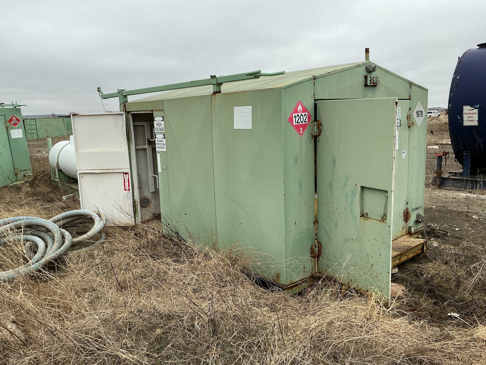Welded Steel Generator shed, Stock #4886-126 .1 .2 .3, field photo 1 (f01a61140372)