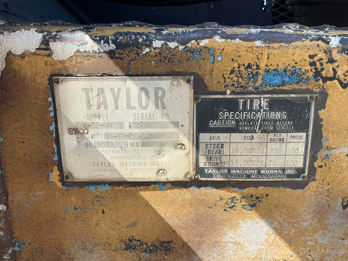 Taylor Y-52-WO, Stock #EQ001, field photo 2 (c975dc2908d4)