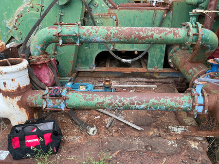Mud pump skid only, Stock #7120 .1 .2 .3, field photo 2 (c224d075054a)
