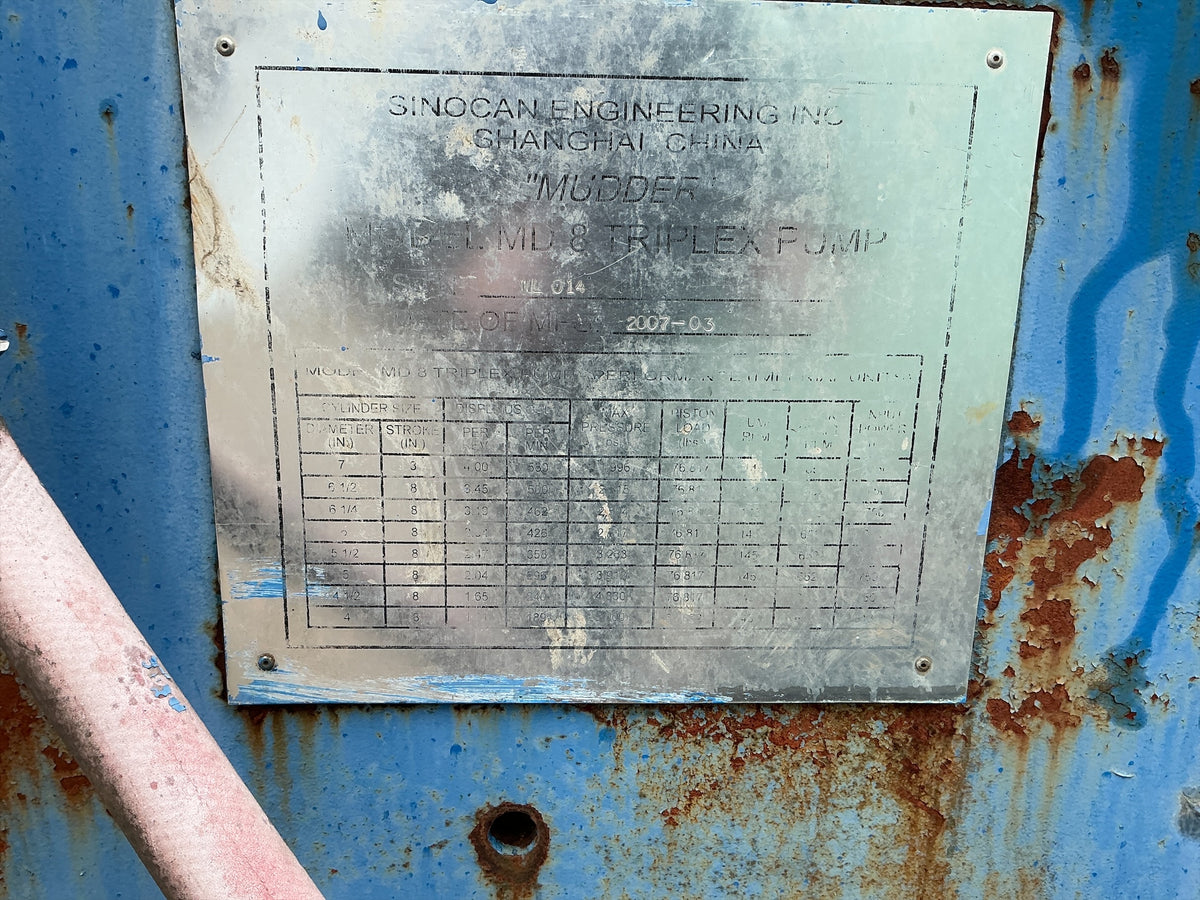 Mud pump skid, Stock #6492 .1 .2 .3, field photo 2 (6a9f7a433230)