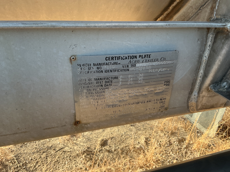 1992 Acro Trailer Stainless steel acid tanker, Stock #60704, field photo 1 (aff6d2fe8e2a)