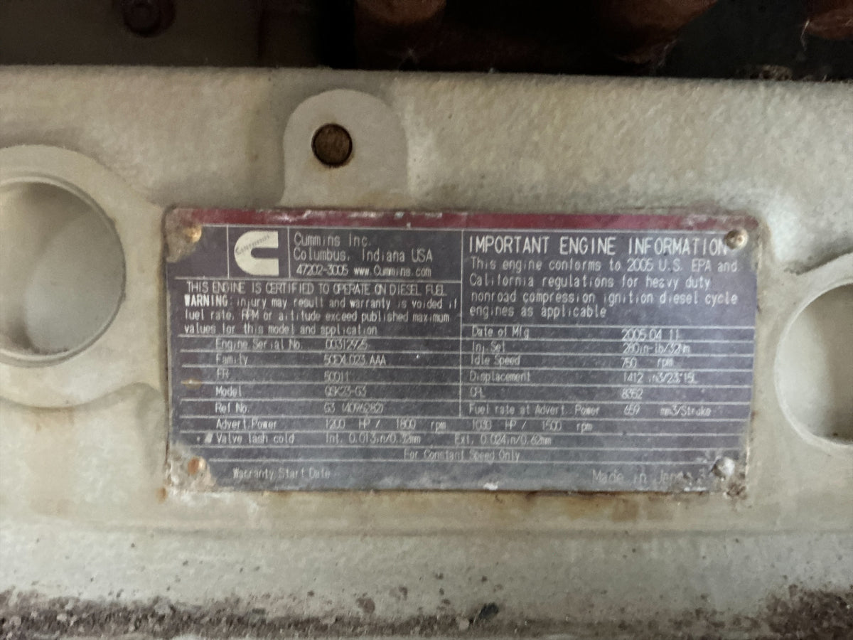 Stock #4886-163 .3 - 2005 Cummins 500KW Diesel Generator - image 11