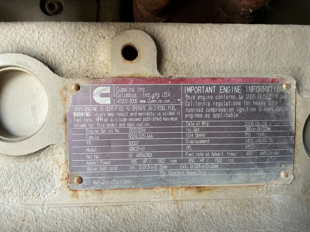 Stock #4886-165 .2 - 2005 Cummins 500KW Diesel Generator - image 9