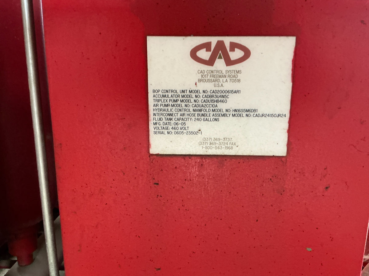 Stock #4886-144 .2 - CAD control Koomey/ Accumulator - image 11