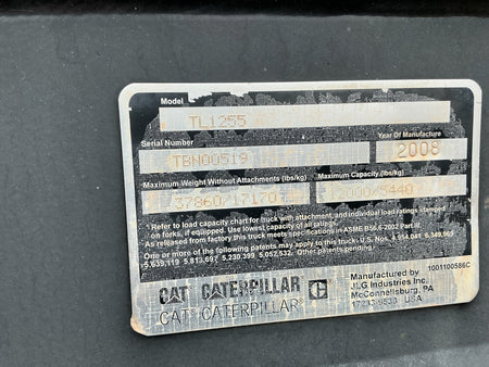 2008 CAT TL1255 - Stock 2604029 - Image 12